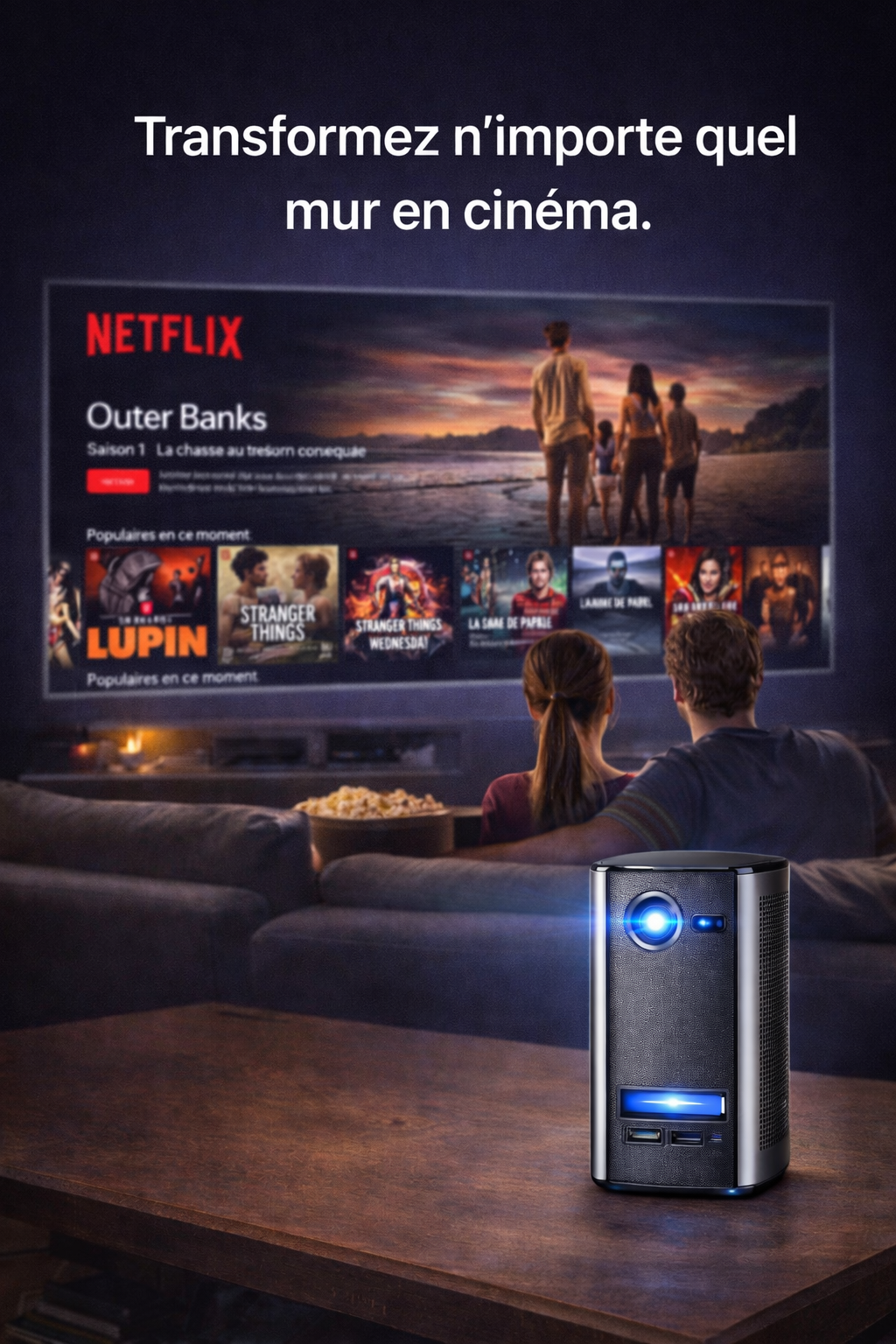 Mini rétro-projecteur portable HD-ND Project