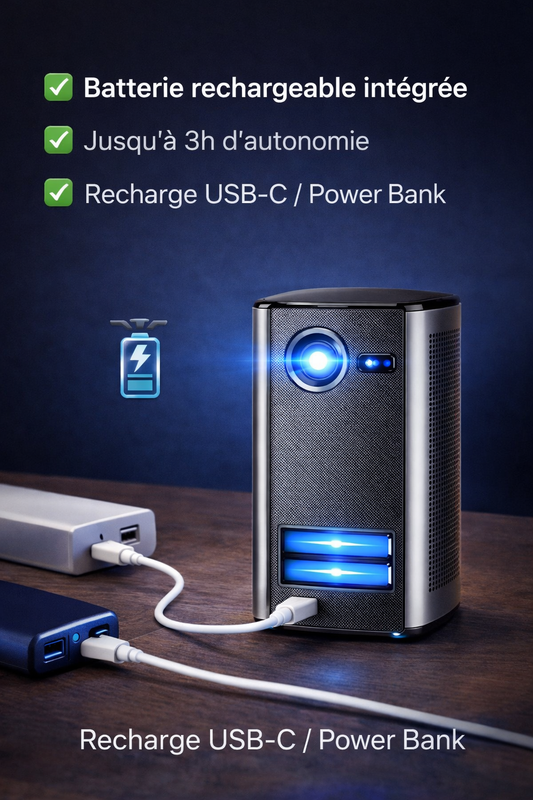 Mini rétro-projecteur portable HD-ND Project